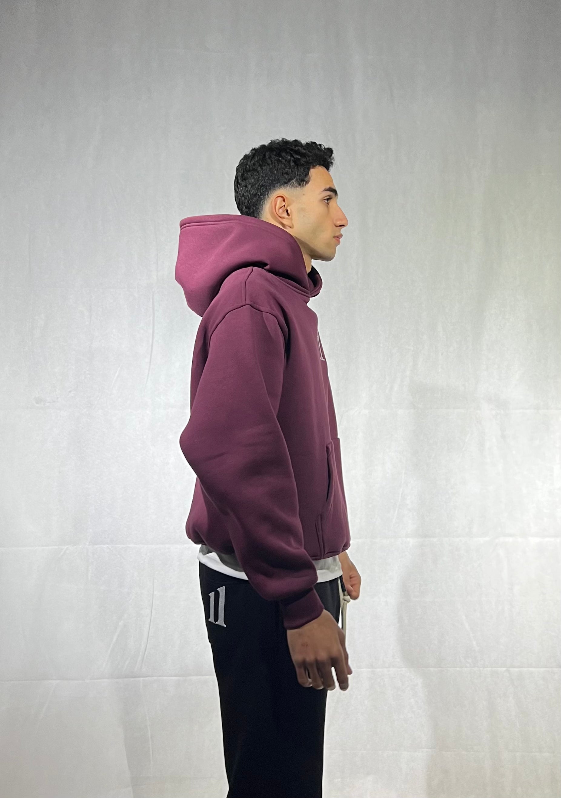 Hoodie “11” burgundy