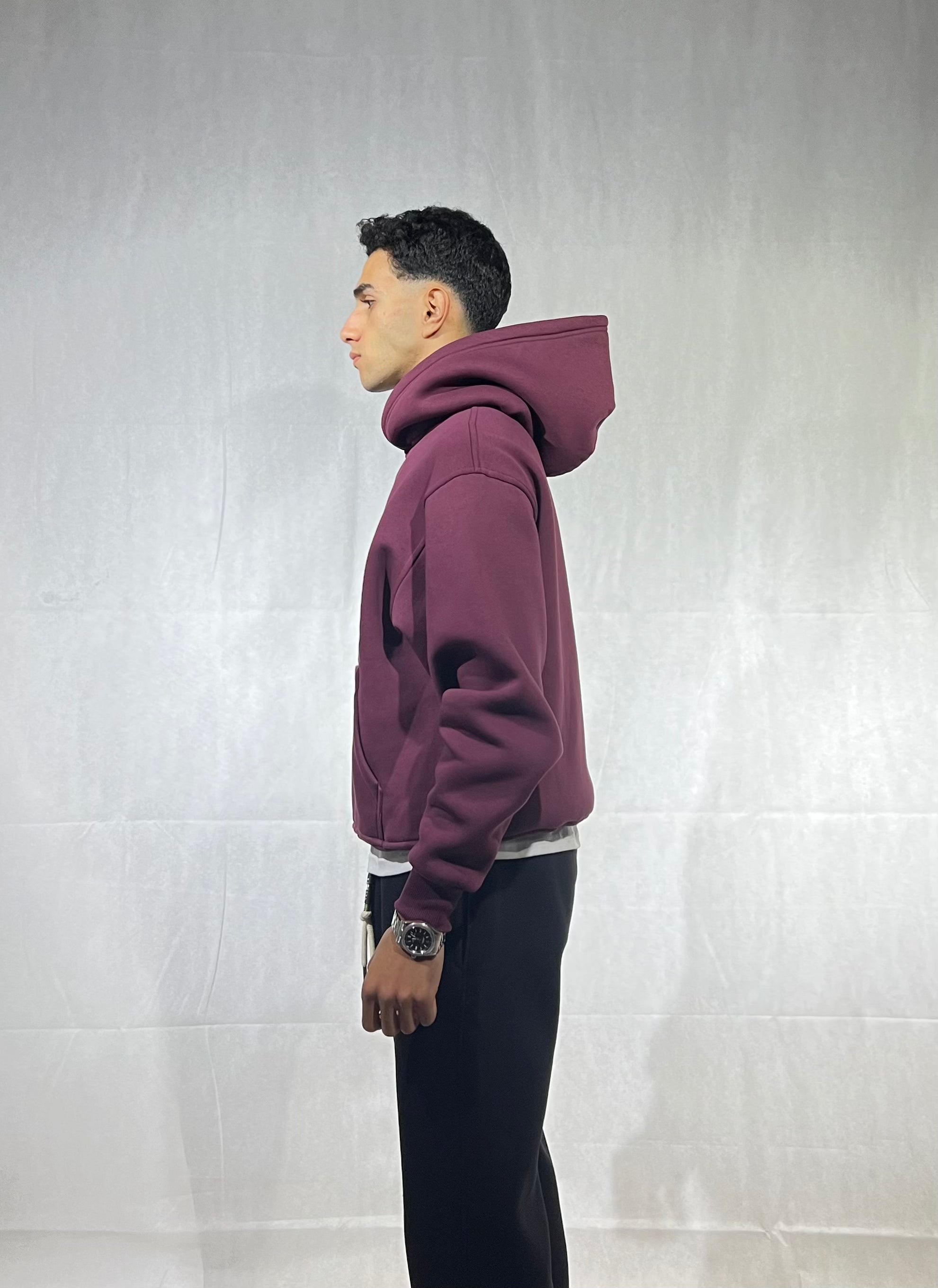 Hoodie “11” burgundy
